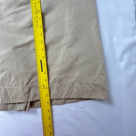 Lida Baday Skirt Womens 10 Tan Silk‎ Blend Pleated Lined Back Slit Officecore - Picture 12 of 15